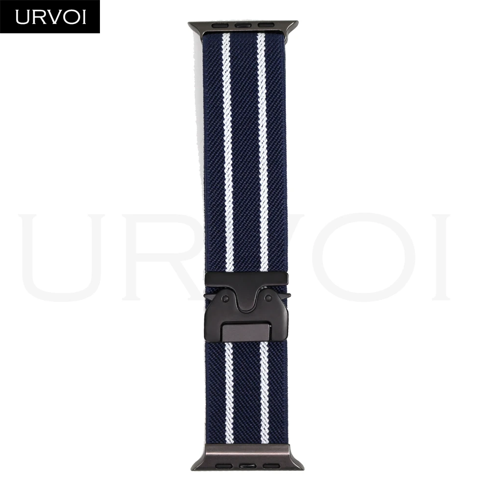 Double Color Stripes Nylon Loop Band with Parachute Buckle