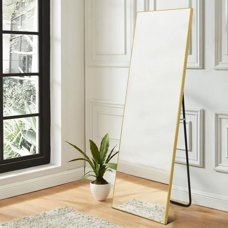 

Arched Full Length Mirror Large Rectangle Wall Mirror Hanging or Leaning Against Wall for Bedroom, Modern & Contemporary