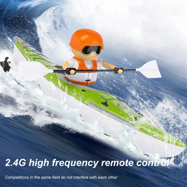 HC 810 RTR 2.4G RC Boat Colorful Paddle Remote Control Rowing LED Lights 360 Driving Dual Modes Waterproof Ship Underwater 1