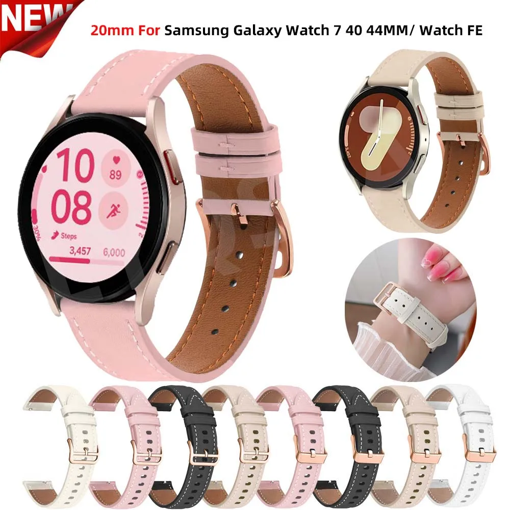 Premium 20mm Leather Watch Strap – Elegant Watchband Bracelet