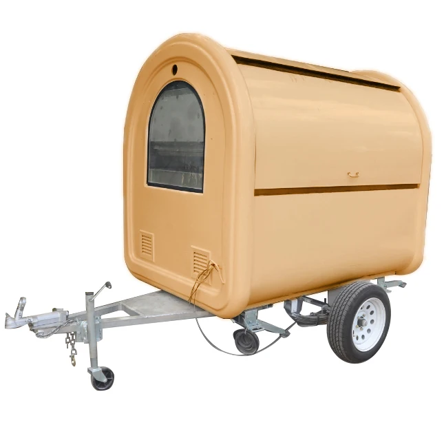 reliable product single door food cart heated holding cabinet mobile warmer thermal dining car room trolley Mobile Food Truck Dining Car Food Trailer For Europe Vendors Hotdog Food Cart