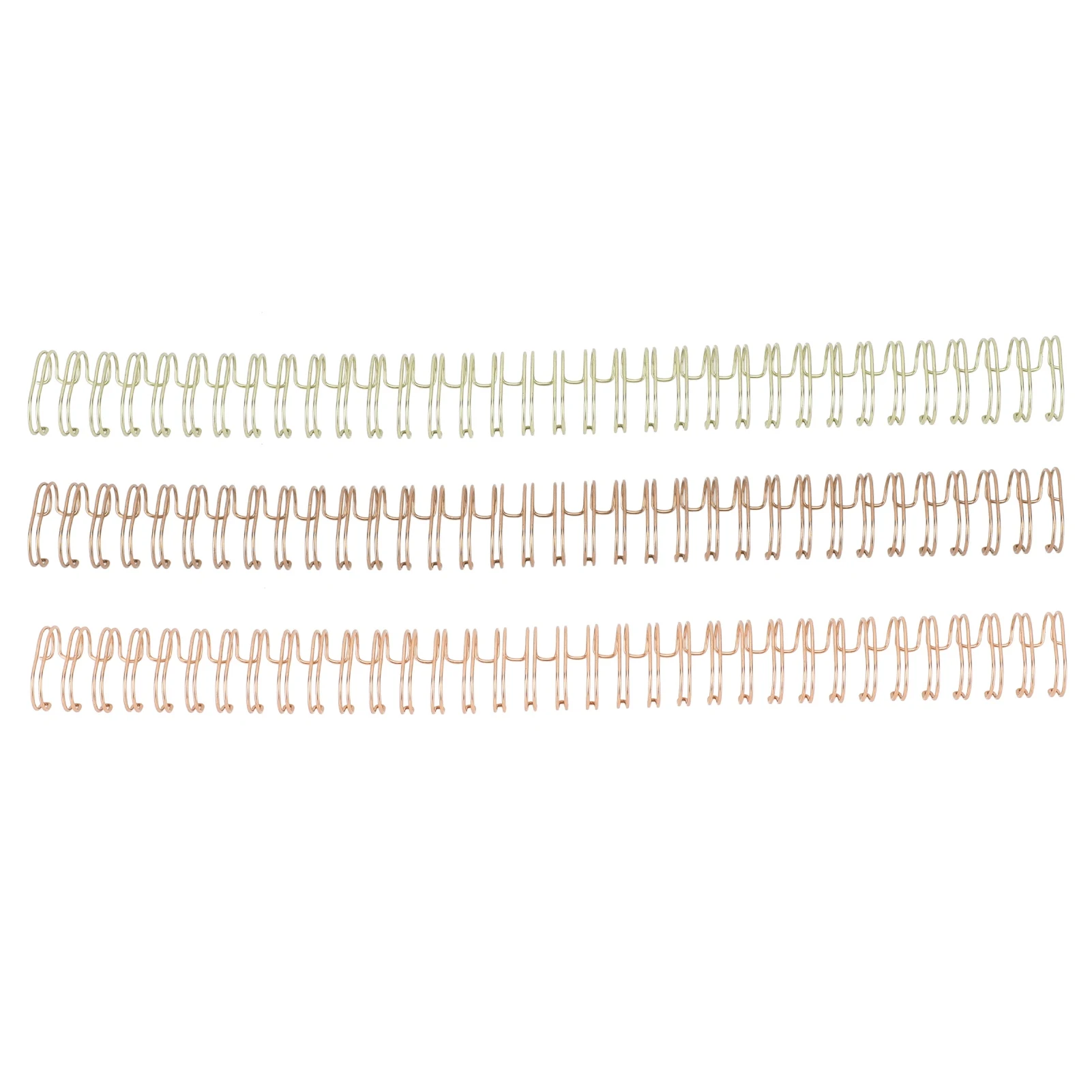 100개입 9/16인치 와이어 바인딩 스파인 120매 용량 스파이럴 더블 루프 바인딩 트윈 루프 와이어 콤 바인딩 스파인