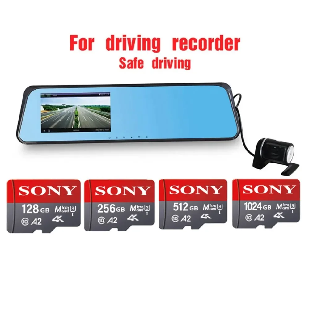 thumbnail image 5 of Tarjeta de memoria Micro SD de SONY, clase 10, alta velocidad, 1024 GB, vídeo 4K Ultra HD, tarjeta Flash TF A2, MicroSD para cámara Xiaomi, teléfono y dron, 5 of 5
