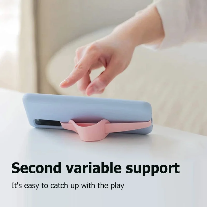 Silicone Wristband for Mobile Phone Case Strap Ropes Loop Elastic