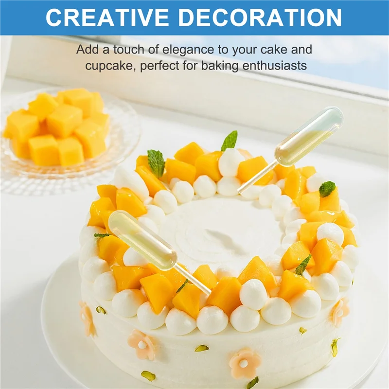 100Pcs 4Ml Plastic Disposable Squeeze Transfer Oils Pipettes Dropper Cream Perfusion Diy Cupcake Pipettes