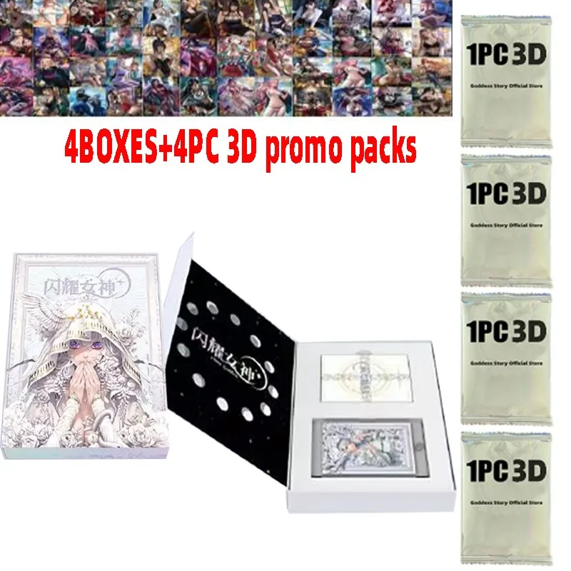 Wholesale 4boxes Shining Goddess Collection Cards 4pc 3d Promo Packs wholesale-4boxes-shining-goddess-collection-cards-4pc-3d-promo-packs