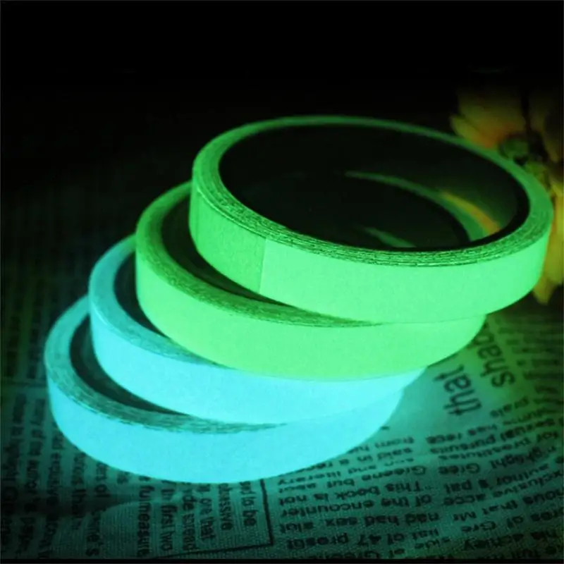 5m 2cm Luminous Tape Fluorescent Night Self-adhesive Glow In The Dark Stickers Tape Security Warning Tape Home Decoration