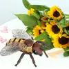 Bee Model Clear Texture Realistic Vivid Appearance PVC Miniature Simulation Honeybee Animal Sculpture Home Decor 5