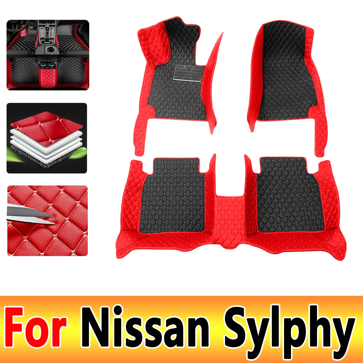 

Автомобильные коврики для Nissan Sylphy 2019 2018 2017 2016 2015 2014 2013 2012 2011 2010 2009 2008 2007 2006 Sentra B17, аксессуары