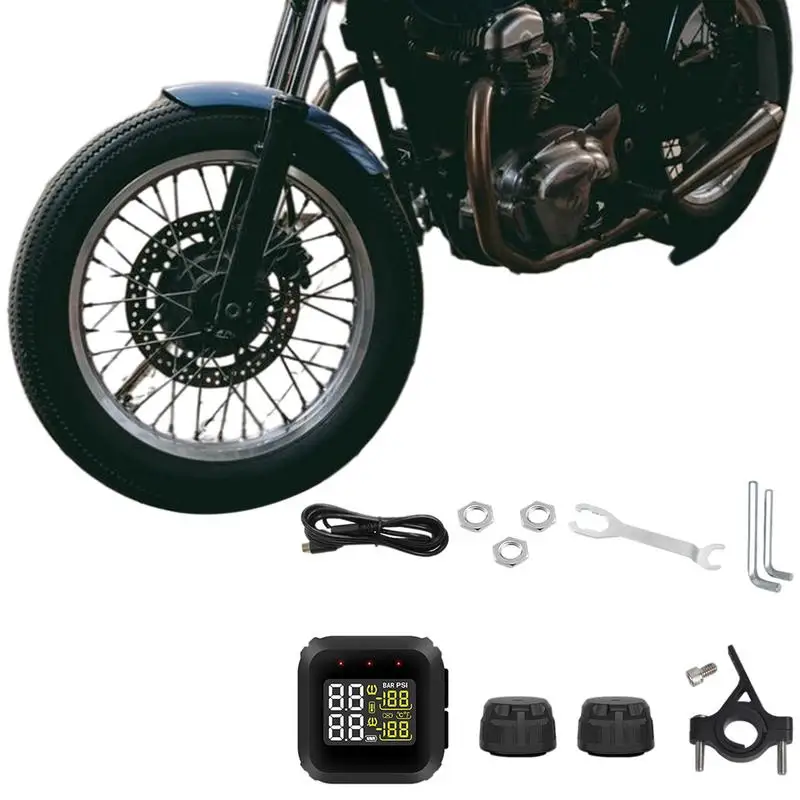 

Tire Pressure Monitoring System For Motorcycle Easy To Install Tire Pressure Reading System Check Your Tire Pressure While