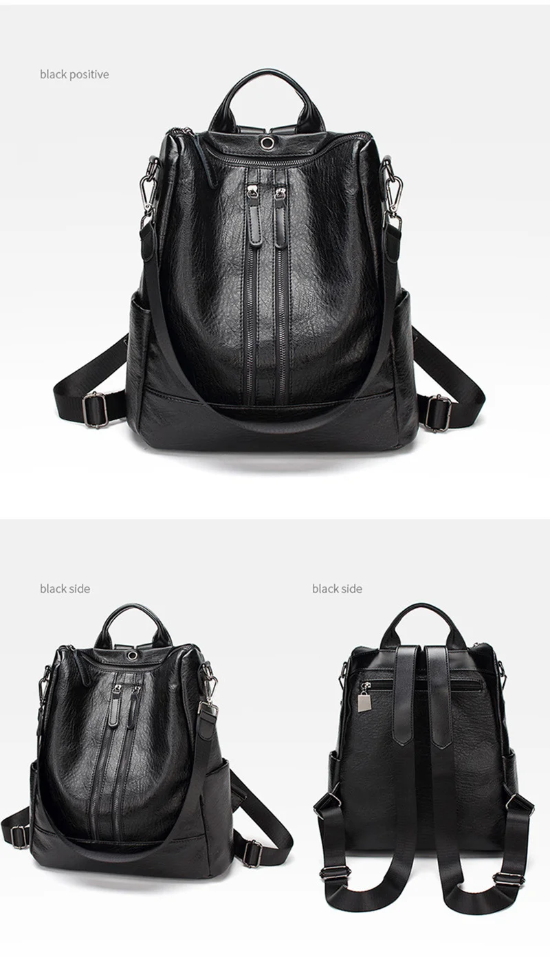 Trendy Backpack in Black