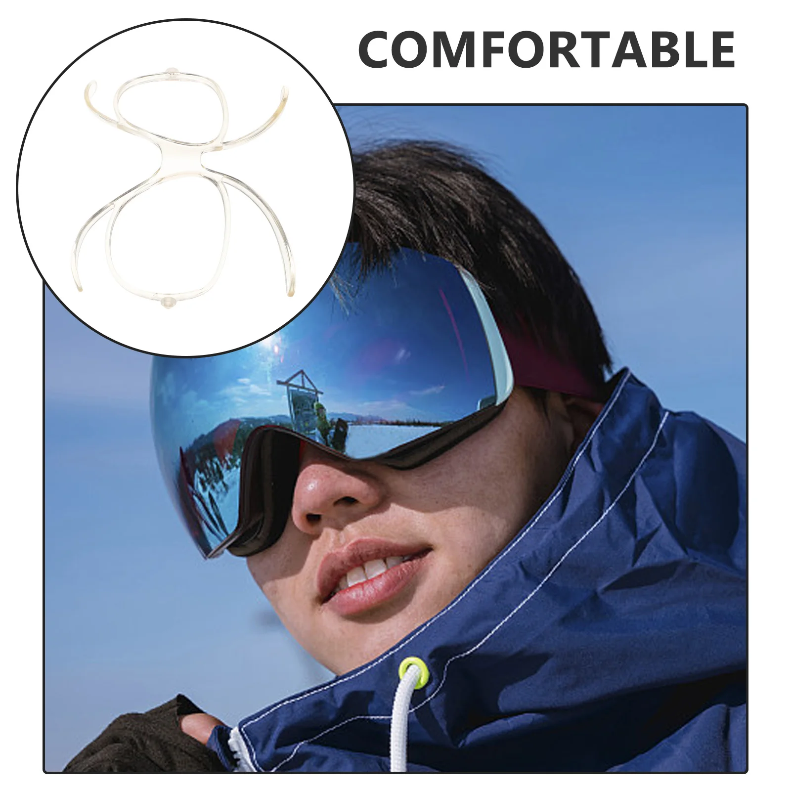 Goggle Vision Correction Inserts Snowboard Inner Frame Universal Goggle for Motorcycle Goggles Glasses Wearers Accessories 3