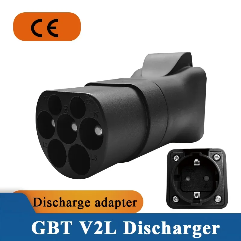 BYD V2L Electric Car Discharge GBT To US Plug Three Hole Socket