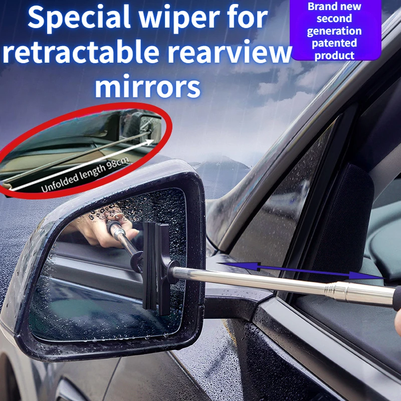 Car-Telescopic-Rearview-Scraper-Mirror-Retractable-Double-side-Rod ...