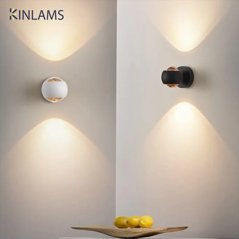 

Indoor Bedroom Bedside Reading Wall Light LED Up Down Luminescence Wall Lamp Modern Living Room Corridor Aisle Home Decoration