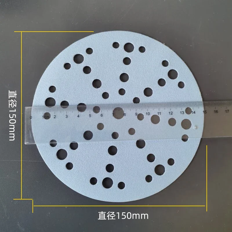 가넷 6인치 샌드페이퍼 원형 150mm 17/48홀 플로킹 자가점착 벨벳 카 퍼티 샌딩 페스툴 샌더용