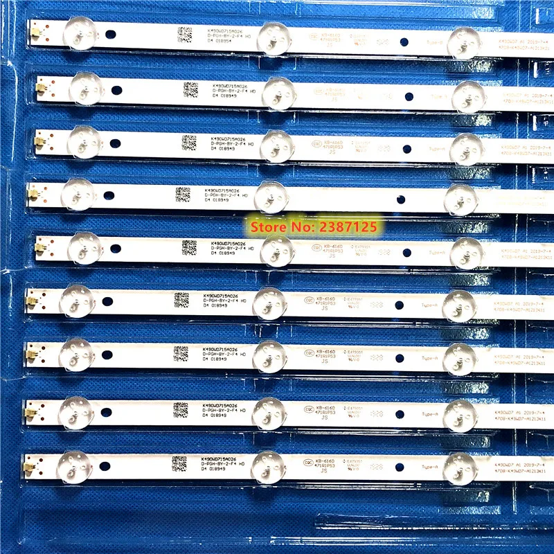 LED 백라이트 스트립 K490WD7 A1 4708-K49WD7-A1213K11, LE49K51S LE49D8800 LE49D88UD UD49H18 49J1000 49J3500U TH-49CX780C