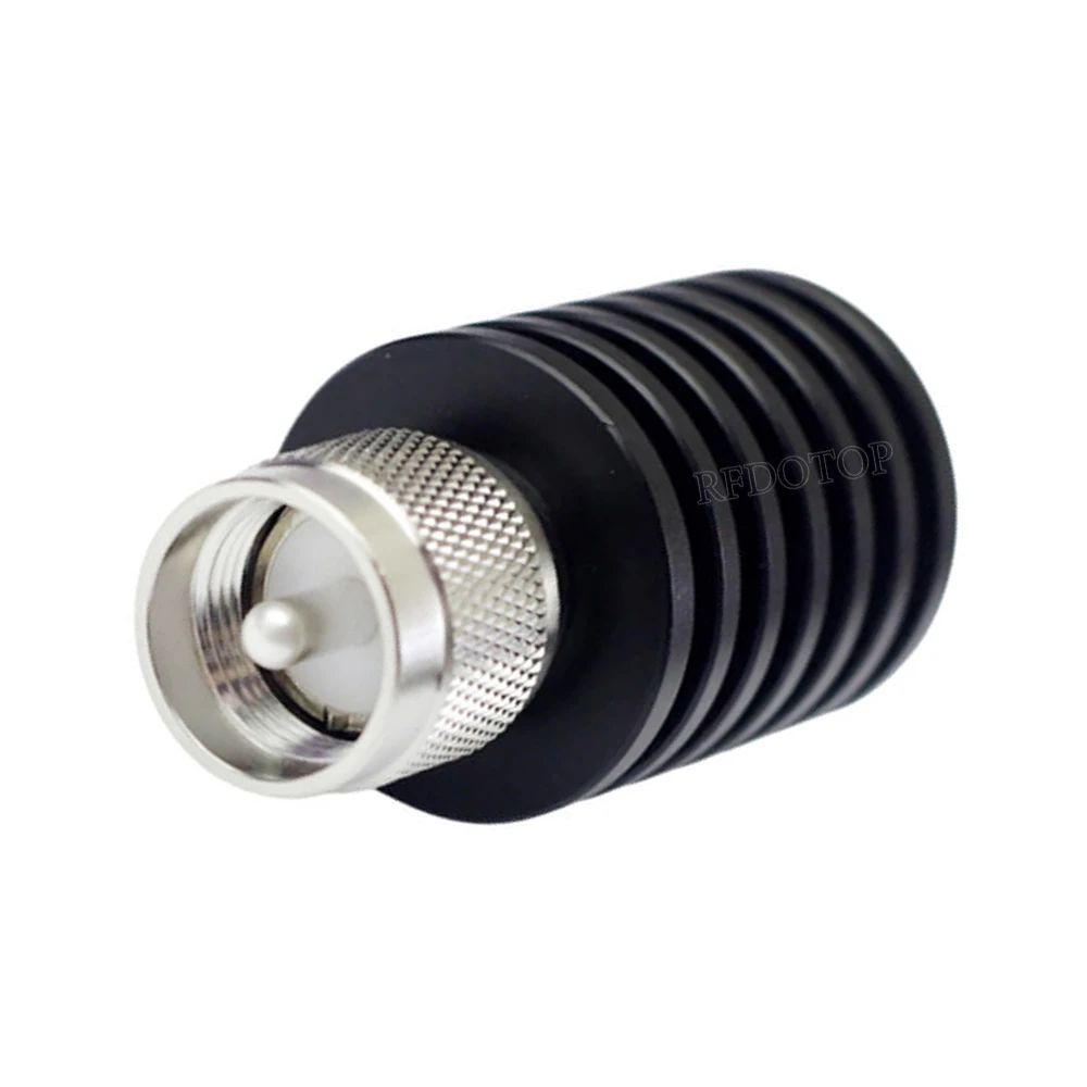 1개 15W DC-1GHz 50옴 PL259 UHF 남성 플러그 RF 동축 터미네이션 더미 로드 커넥터 UHF-J 니켈 도금