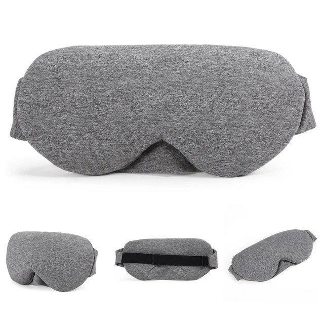 Maschera per gli occhi per il sonno in cotone Maschera per il sonno con blocco della luce Benda morbida per gli occhi Copertura per l'ombra per gli occhi per il sonno Copertura per benda sull'occhio da viaggio 5