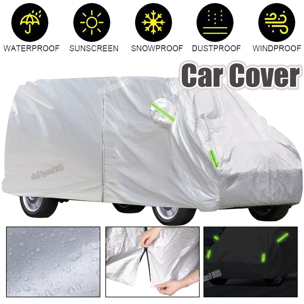 5,2 m Universal Auto Wasserdicht Schutz Sonnenschutz Abdeckung Camper Van Für VW Transporter T3 T4 T5 T6 Auto Außen Zubehör – Detail 2