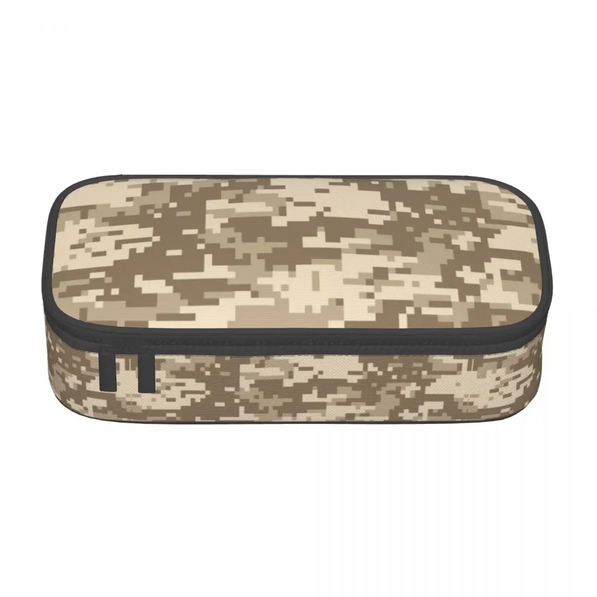 Desert Digital Camo Pencil Case for Girls Boys Large Capacity Multicam Military Camouflage Pen Box Bag Stationery