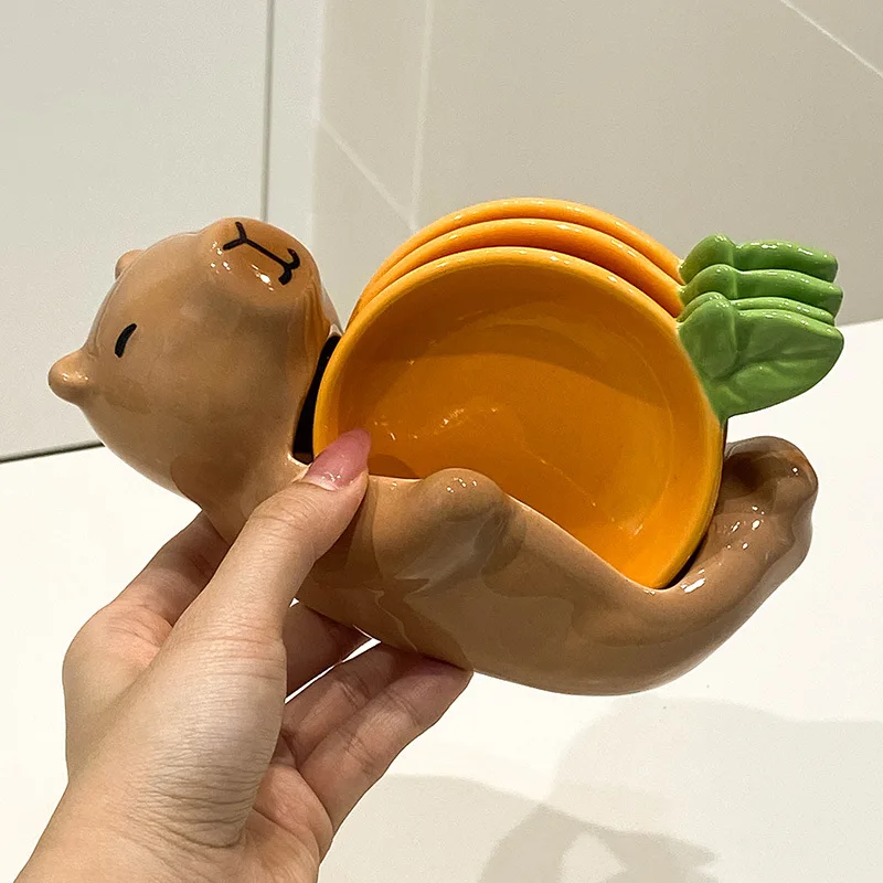 Simple Dipping Dish, Sauce Dish, Creative and Cute Cartoon Storage Set, Vinegar Seasoning Dish