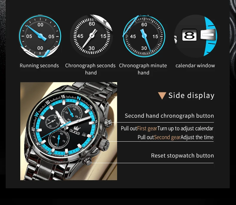 OLEVS TY713 ساعات رجالية حصرية من أفضل العلامات ال...