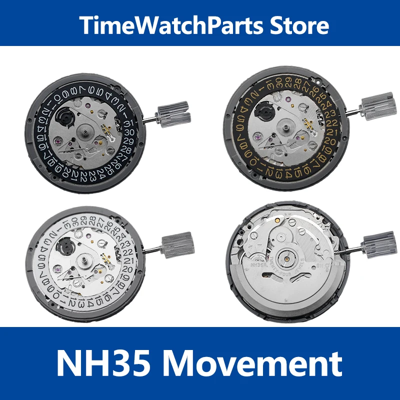 

Japan Seiko NH35 Mechanical Movement Self-widing High Accuracy Movement 3 olock 24 Jewels NH35 Automatic Movt Watch Mod Parts