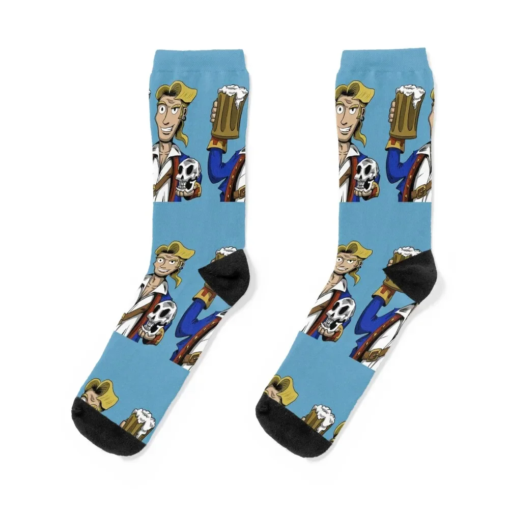 

Guybrush Threepwood Socks new in's halloween Mens Socks Women's