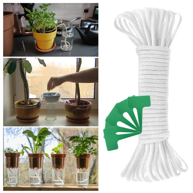 Mèche Auto-arrosage 15m - Système Goutte à Goutte Pour Plantes En Pot, Vacances, Intérieur/extérieur