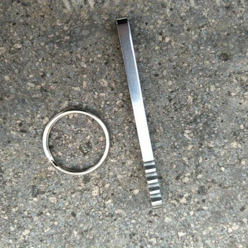 Outdoor EDC Multifunktions-Werkzeug Geldbörse Edelstahl Schlüsselanhänger Schlüsselring Karabiner Geldklammer Camping-Zubehör – Detail 9