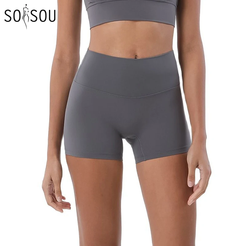 Sports Running Yoga Workout Shorts Women Nylon Shorts