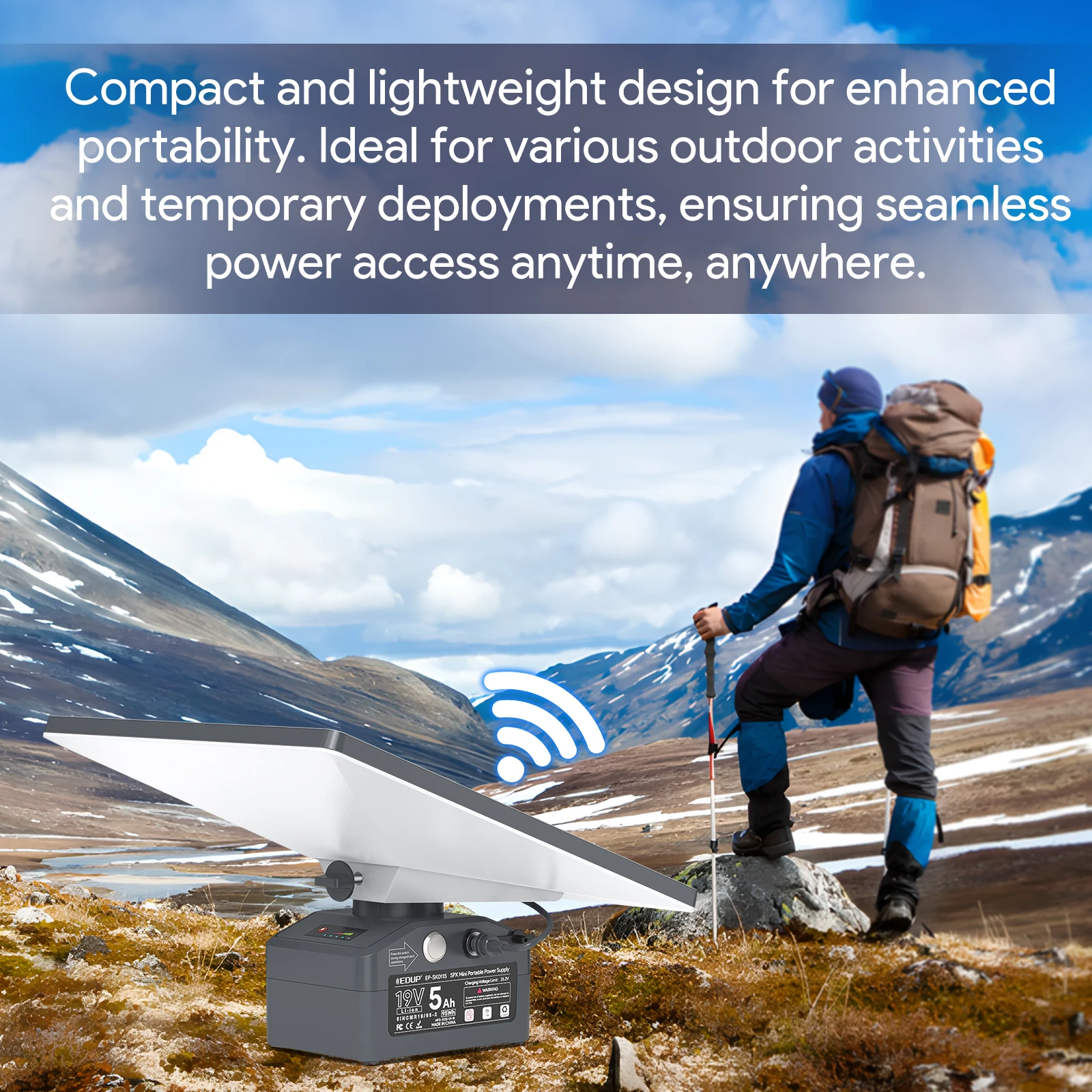 EDUP SK0115 Starlink Mini Portable Supply 95W SPX Mini Portable Power Source Easy Install Compact lightweight Space Saving