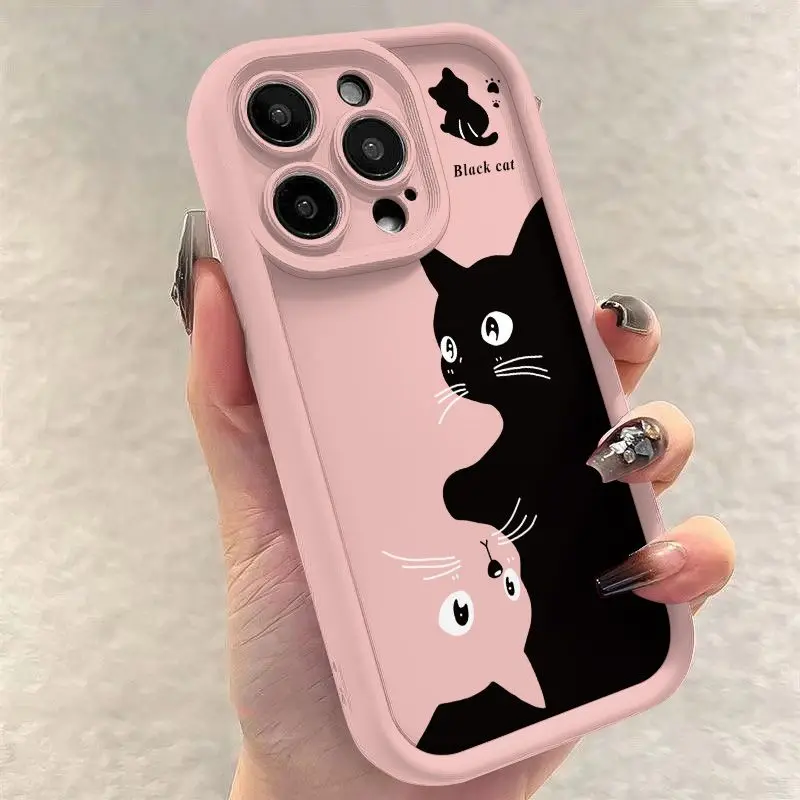 thumbnail image 1 of Sanrio Hello Kitty Cat Pom Purin TPU Soft Phone Case for iPhone 15 14 13 12 11 Pro Max XR XS X 7 8 Plus SE2 Silicone Cover Funda, 1 of 5