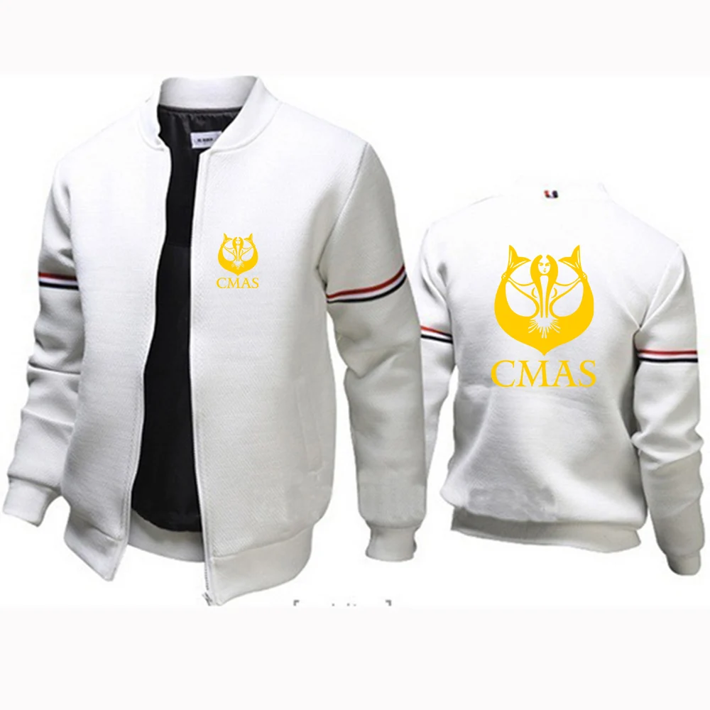 New diving CMAS 2023 men's casual round neck pilot jacket fashion jacket top