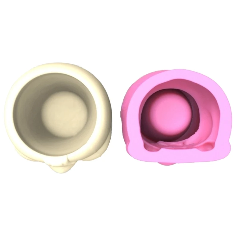 DIY Succulent Planter Silicone Mold Little Duck Flower Pot Concrete Mould 97QE