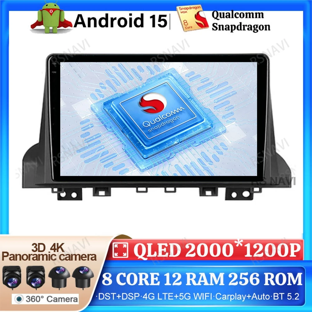 Android 15 Autoradio Per JAC JS4 2020 - 2023 IEVS4 2019 - 2023 GPS Autoradio DVD 5G WIFI 4G LTE QLED DSP Stereo Qualcomm BT AUTO