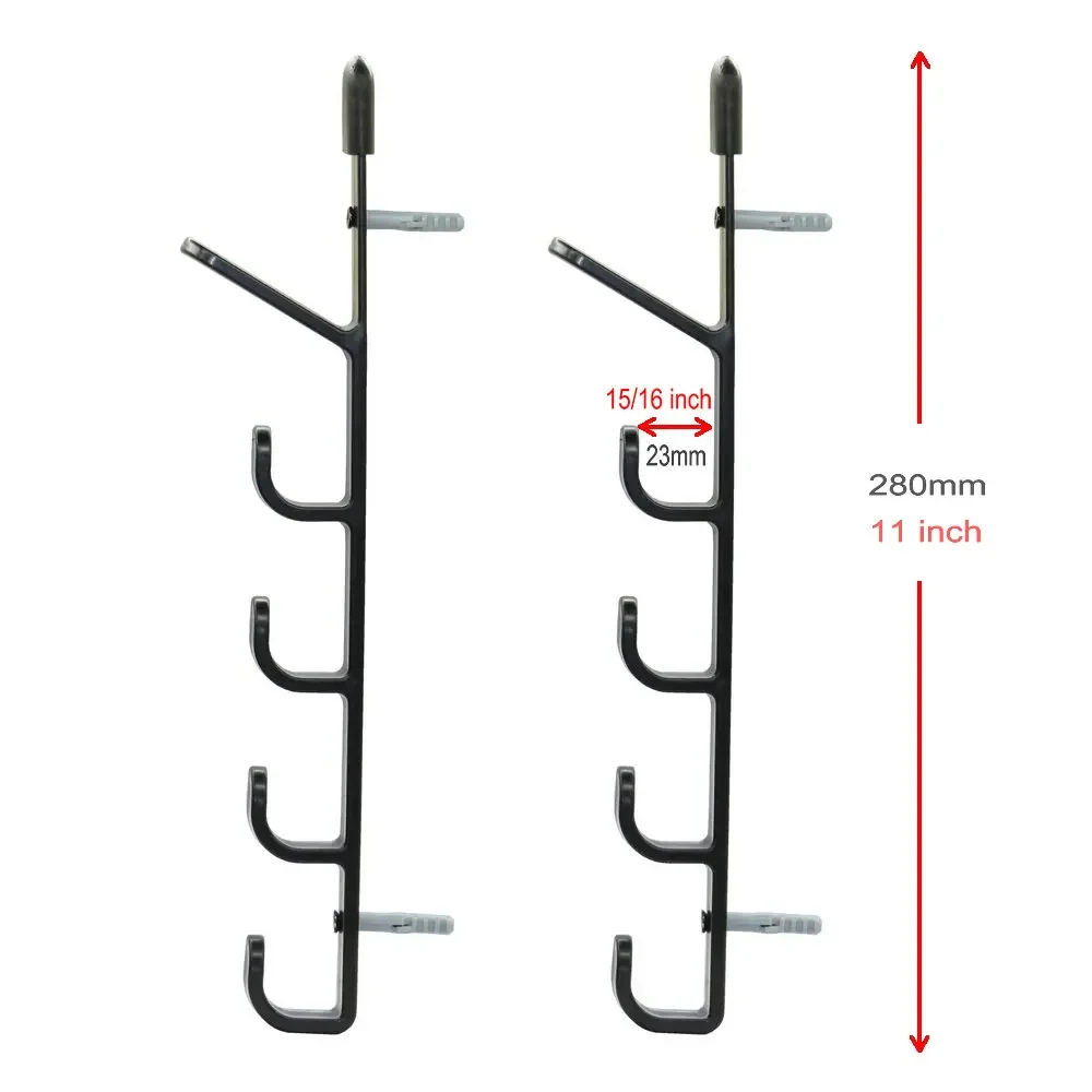 Fishing Rods Storage Wall Bracket Fishing Pole Rack 1 Pair For 5 Rods Hard Plastic Holder fishing tools,fishing tool,fishing accessories,fishing tackle,fishing rod holder