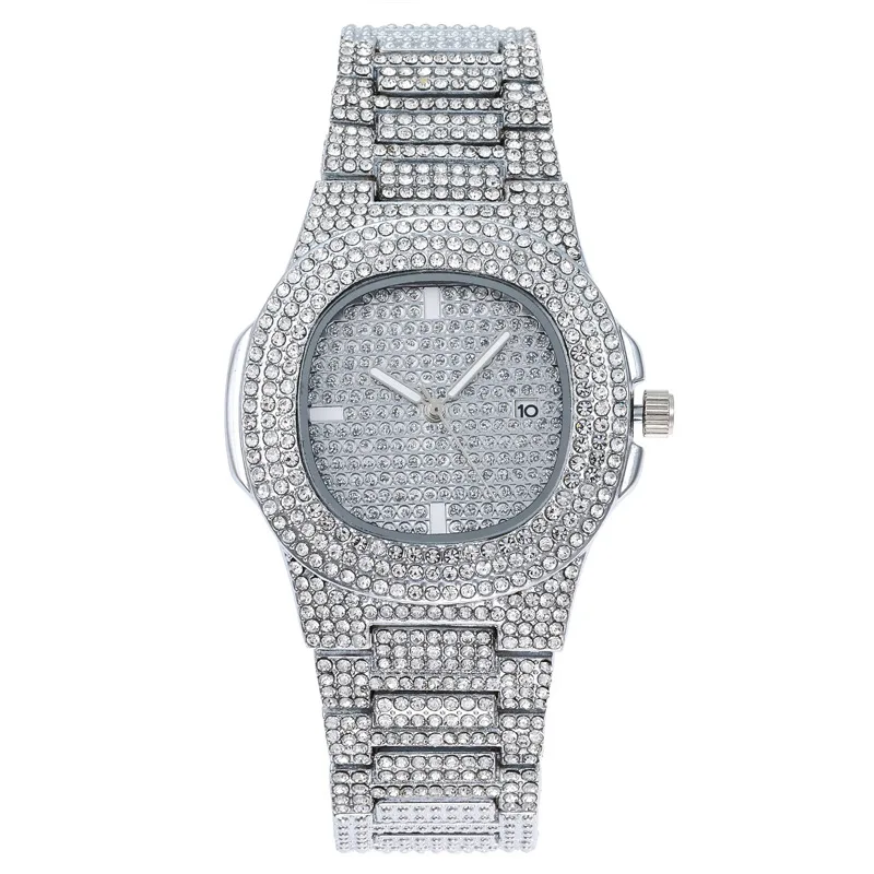Men's Watch, Fashion Diamond Gypsy, Diamond Full Calendar Men's Quartz Watch