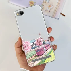 Stylish Painted Soft Slim Phone Case - TPU Back Cover for Xiaomi Redmi 5A (653)