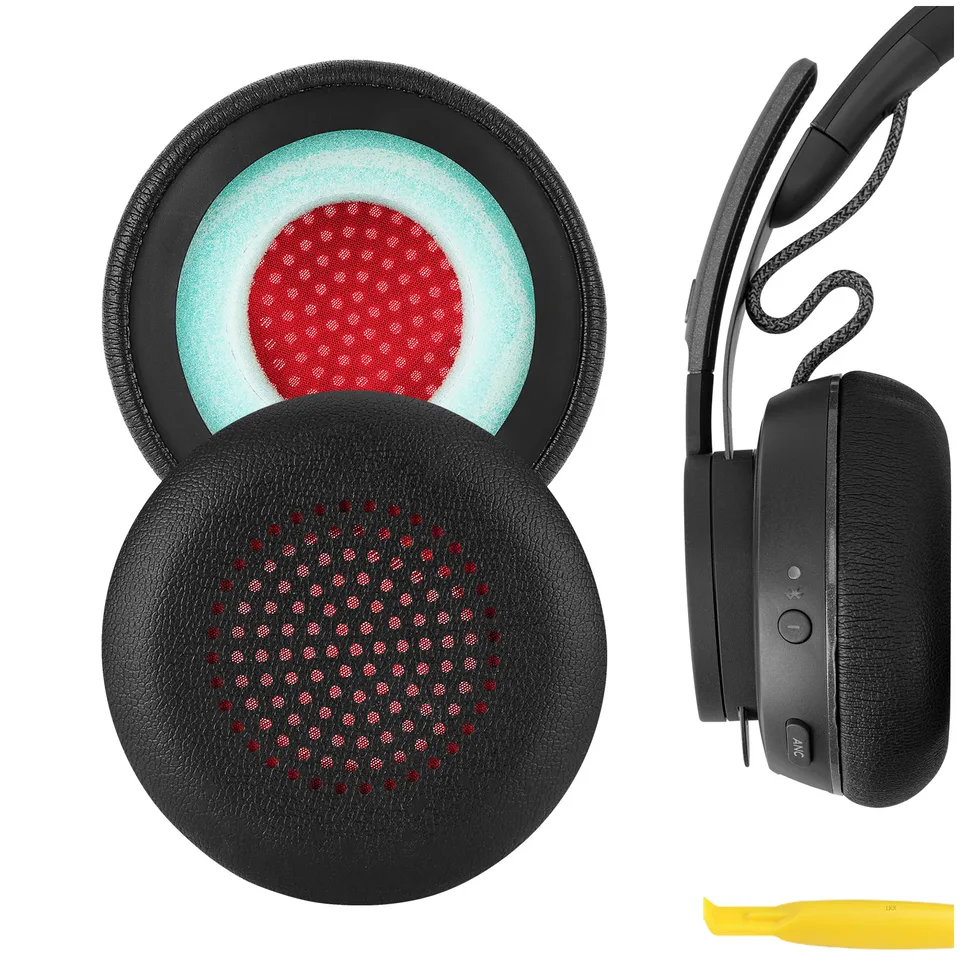 Geekria Replacement Ear Pads For Logitech Zone Wireless/Zone Wireless Plus/ Zone 900 (Do Not Fit Zone Wired/ 750/ Zone Wireless 2) Headphones, Ear Cushions With Video Guide (Black