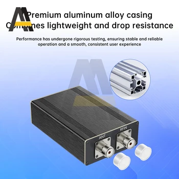 Mini Sintonizzatore d'Antenna Automatico per Apparecchiature Radio 1.8~55MHz 0.96IN con Alloggiamento ATU‑100 Strumenti Elettrici
