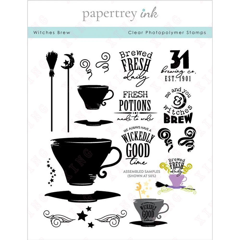 

New Cutting Dies Craft Blade Punch Reusable Templates Diy Scrapbook Diary Decoration Embossing Silicone Stamps Witches Brew Mold