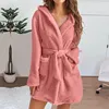 103668-149597.jpg Hiver femmes Robe de bain moelleux en peluche pyjamas dames Sexy à capuche Robe de couleur unie chaud peignoir femme vêtements de détente