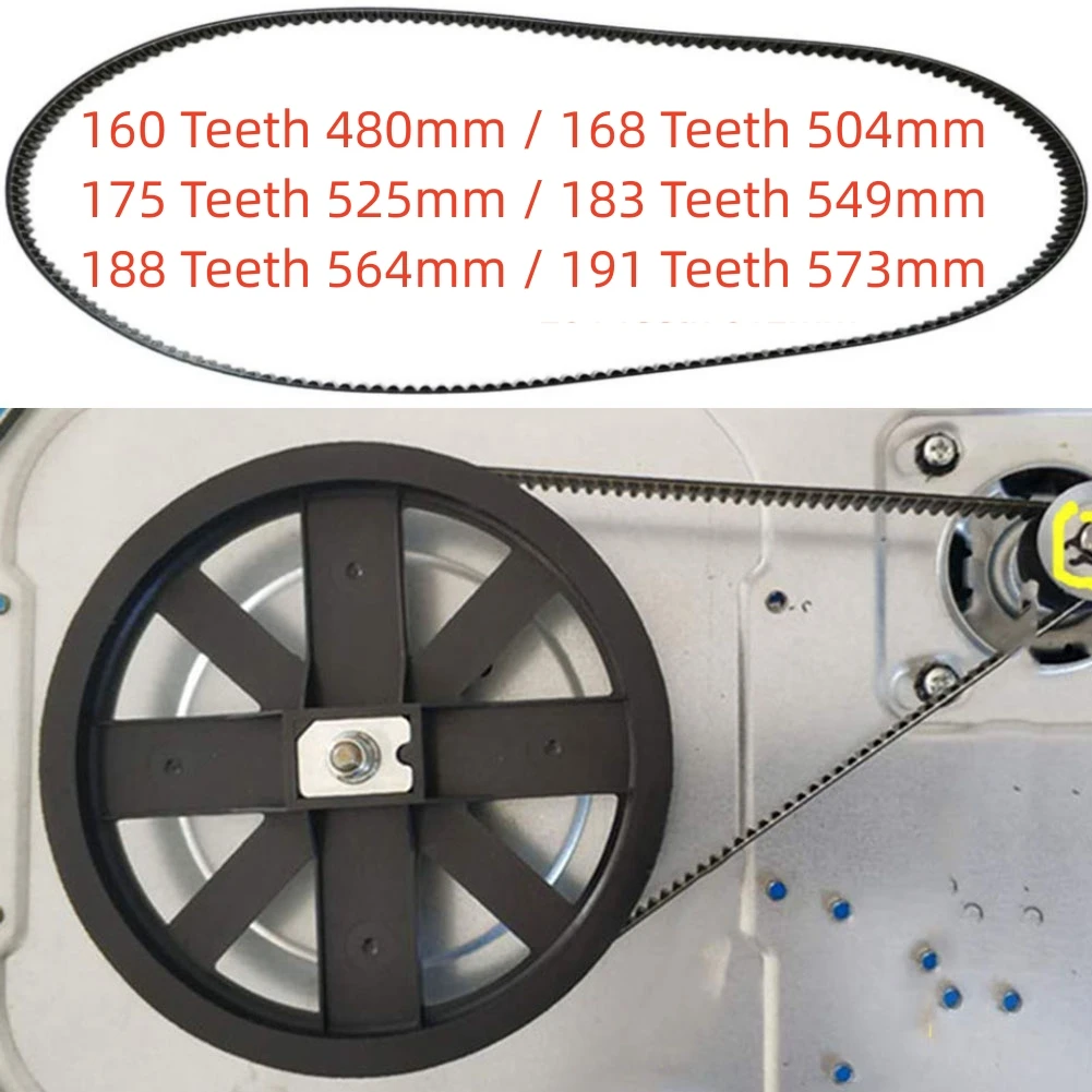160-191 Teeth 480-573MM Multiple Sizes Bread Maker Belt Kitchen Replace Repair Parts Replacement Rubber