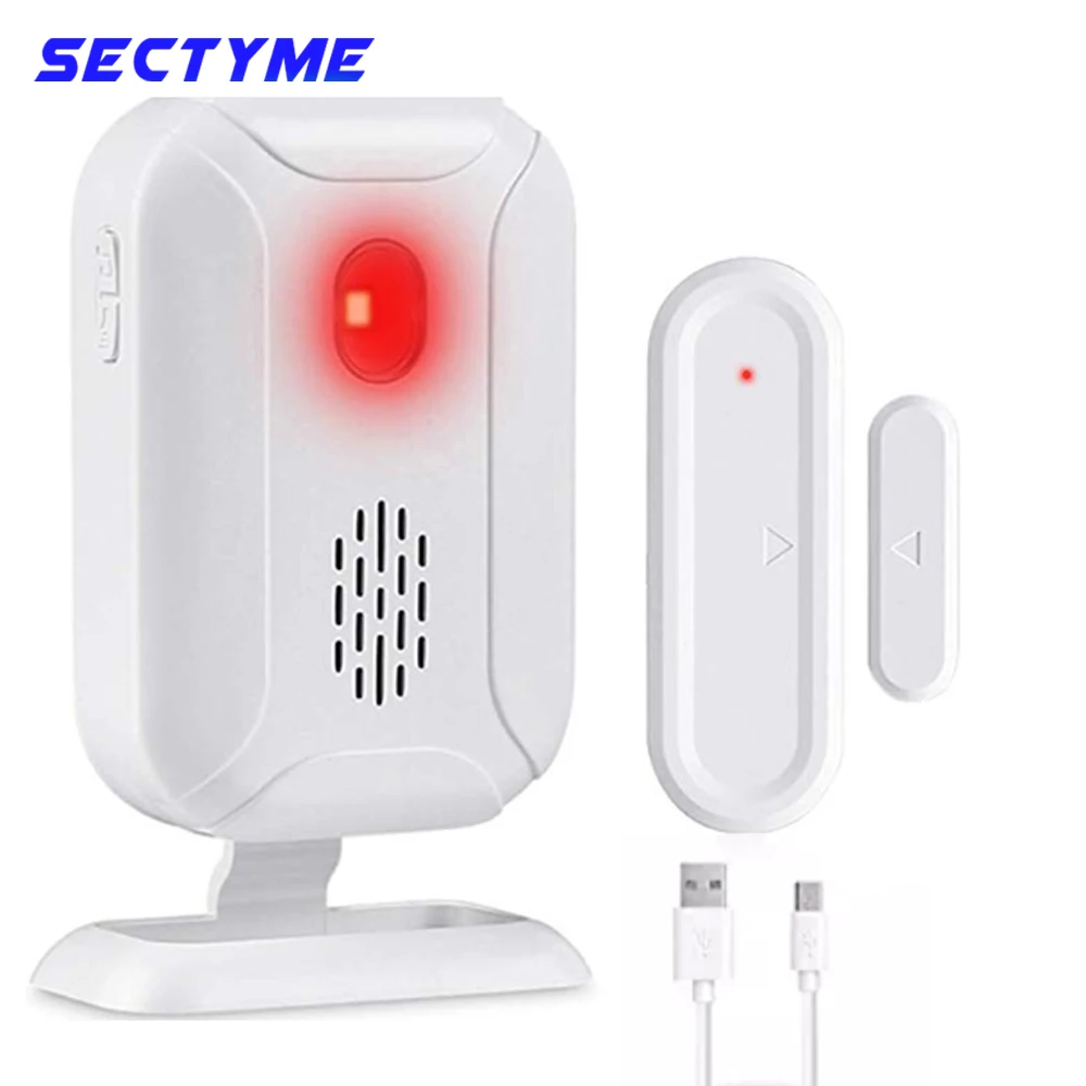 Sectyme Door Opening Sensor Wireless Door And Window Security Alarm