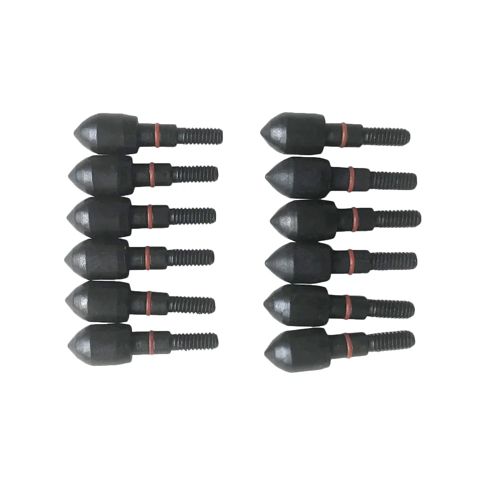 

12PCS 62mm Thread Broadheads 100 Grain Arrow Tips With Anti-slip Pads Archery Arrowhead Accessory for Compound Bow Recurve Bow