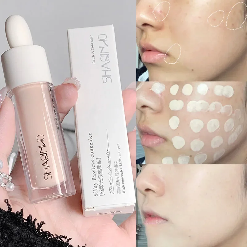 Cover Acne Dark Circles Concealer Cream Waterproof Lasting Moisturizing Contouring Liquid Foundation Face Korean Makeup Cosmetic liquid concealer makeup concealer waterproof concealer face concealer concealer foundation cream