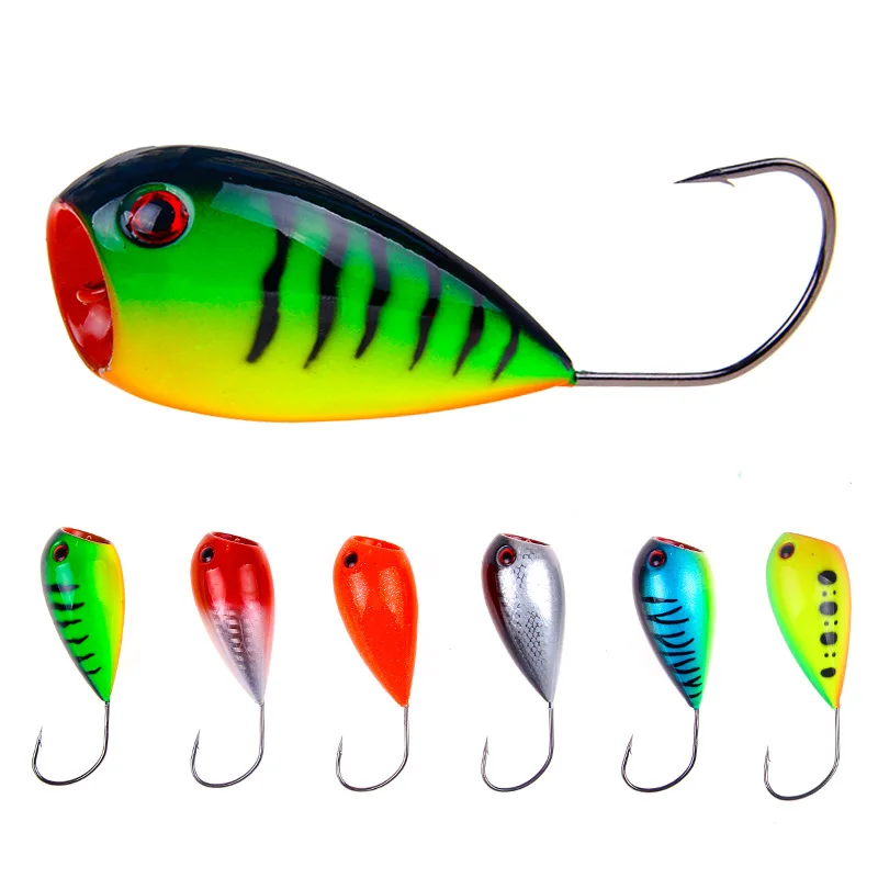 80mm 13g 1pcs Floating Popper Fishing Lure Crankbaits Artificial Plastic Hard Baits With Single Hook Wobblers Pesca Tackle