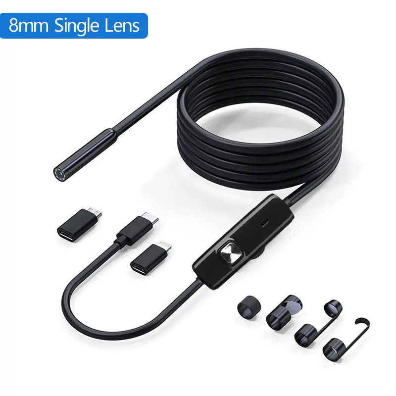 HD1920P Endoscope Inspection Camera Type-C Mini Inspection Camera IP67 Car Sewer Pipeline Borescope for Android IOS iphone image 8